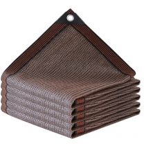 Tonchean - Tissu d'ombrage de Protection solaire adapté aux auvents de jardin, Protection uv, isolation thermique respirante, couleur café