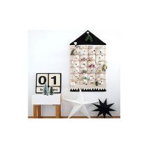 Tissu du calendrier de l'Avent 24 jours, calendrier de l'Avent, calendrier de Noël pour suspendre des décorations de Noël