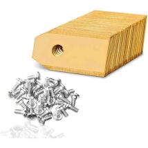Titanium Blades for all Husqvarna Automower/Gardena Robot Lawnmowers - Replacement Blades with Screws - Compatible with 105 310 315 320 420 430 x