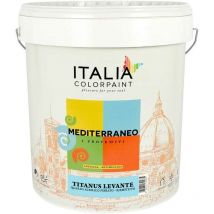 Titanus levante quarzo acrilico fibrato riempitivo mediterraneo antialga tinta bianco - contenuto litri 4 - confezione 1