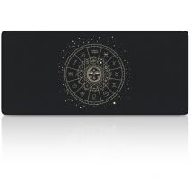 Titanwolf - xxl Speed Gaming Mauspad Schwarz 900 x 400mm, xxl Mousepad, Tischunterlage Large Size, verbessert Präzision und Geschwindigkeit