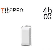 Titappo-Falso Polo Con Stripper Per Bticino Matix Bianca ( 4 BOX cod. 4B.AM.TT )