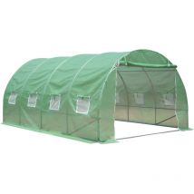 Invernadero de lámina Zelsius (L) 4 x (An) 3 x (Al) 2 m, invernadero robusto para tomates, carpa de lámina