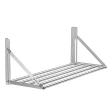 Mahlzeit - Estante de pared de acero inoxidable 100 x 30 cm, estante colgante plegable en práctico diseño de barra.
