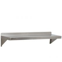 Mahlzeit - Estante de pared de acero inoxidable 120 x 30 cm, estante de cocina estante colgante estante de pared estante de pared estante