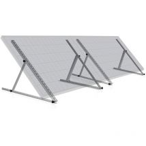 Zelsius - Juego universal, soporte panel solar, ángulo ajustable 0 a 90° Barra soporte de 114 cm