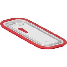 Mahlzeit - Tapa para recipientes gn con borde de silicona para gn 1/3, tapa de acero inoxidable para recipientes de hostelería