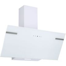 Respekta - Hotte d'aspiration Hotte aspirante sans t te 90 cm blanc Hotte murale recyclage d'air led