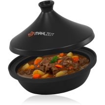 Tajine En Fonte Émaillée Ø 25 Cm – Couvercle Céramique – Compatible Induction Et Four – Cuisson Douce Des Viandes Et Légumes – Mahlzeit