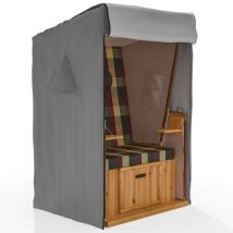 Strandkorb Schutzhülle winterfest – RipStop-Technologie mit 600D Oxford Stoff, Reißfest und uv Beständig, Abdeckhaube für Strandkörbe Wasserdicht,