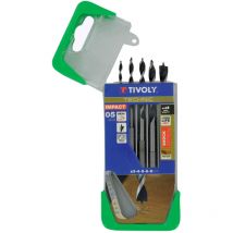 Scatola da 5 punte per legno a 3 punte • Gambo esagonale • ø da 3 mm a 8 mm • Per forare legno duro - Tivoly