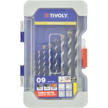 Confezione da 9 punte graduate per calcestruzzo slr ø da 3 a 12 mm - Tivoly