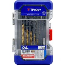 Tivoly - Ranger-box 24 Stück – Gemischtes Bohren Von Metall / Beton / Holz + Schrauben