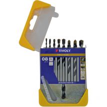 Tivoly - Coffret 8 forets béton gradués slr ø 3 à 10mm