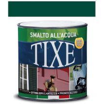 Smalto all'acqua per interni esterni Vernice brillante lucida pronta all'uso 500 ml Tixe Aquatix Verde Muschio