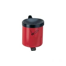 Wandascher Ø110xH120mm rot m.Kippvorrichtung TKG