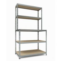 Schwerlastregal Steckregal 180x100x60/30 3+2cm 175/100kg 5Böden Work System - TKT