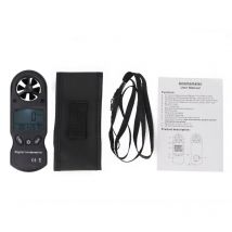 Kkmoon - TL-300 3-en-1 mini-anémomètre numérique multifonction portable de température et d'humidité (piles non incluses)