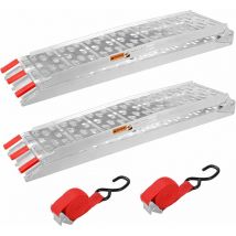 2 x rampes d'accès, rampe de chargement de pliage de 7,5 pouces, rampe de chargement sans glissement, chargement 340 kg par ramp - Tlgreen