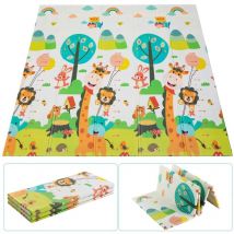 Tapis de Jeux Bébé, 180 x 160 cm x 1 cm, Tapis sol Enfant, Pliable, Non Toxique, Tapis jeu Enfant Sans Odeur, Tapis sol Bebe en Mousse xpe,