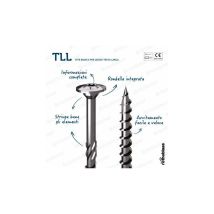 Vite universale a testa larga 8x160 mm – Acciaio al carbonio – ROTHO
