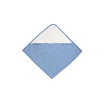 Valento - Toalla de bebé con capucha maggie Blanco/Azul Celeste