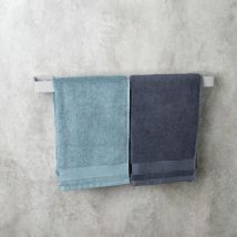 Daske - Toallero de aluminio, gris, para baño y cocina, handy (50 cm)