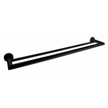 Wagner - Toallero doble negro mate