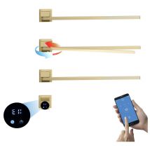 Esip - Toallero Electrico Baño 60W Radiador Toallero Electrico Pantalla Digital Calentador de Toallas con WiFi Secatoallas Electrico Giratorio 180°