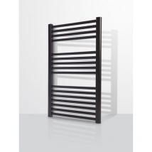 Cicsa - Radiador de agua secatoallas modelo zt Negro Mate 1200x500 (450 entre ejes) No es eléctrico