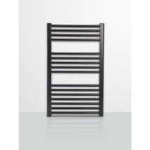 Cicsa - Radiador de agua secatoallas modelo zt Negro Mate 800x450 (400 entre ejes) No es eléctrico