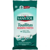 Sanytol - Toallitas Desinfectantes Todas las Superficies 24+6 gratis Uds