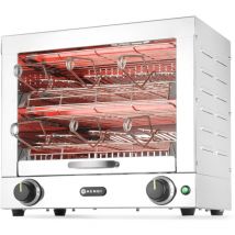 Hendi - Grille-pain à sandwich à quartz avec 6 fermoirs, 3000W