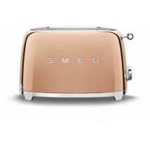 Grille-pains 2 fentes 950w rose gold - Smeg - tsf01rgeu