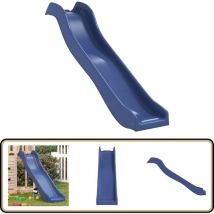 Toboggan de jeu bleu 174x38 cm polypropylène - Toboggan Enfant - Toboggan Extérieur - Aire De Jeux - Jeux En Plein Air - Jouet Enfant