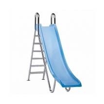Toboggan de piscine droit avec piste, hauteur 1,3 m