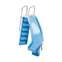 Toboggan piscine courbé à droite de 1,78 m de haut