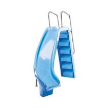 Toboggan piscine courbé à gauche de 1,78 m de haut