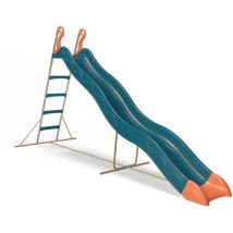 Trigano - Toboggan pyrou Bleu 3,32 m, 3-12 ans