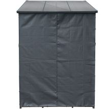 Toboli - Cubierta protectora s para leñero exterior 138x137cm delantera trasera poliéster