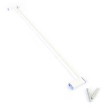 Toboli - Extension pour barrière de sécurité Blanche 7cm Rallonge de grille de protection Enfichable Protection Enfants Bébé & Animaux Escaliers