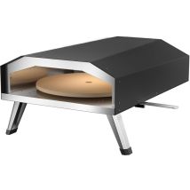 Gas Pizzaofen Mit Pizzastein Ø330mm Mit Drehfunktion Tragbar Für Garten Und Outdoor Geeignet - Toboli