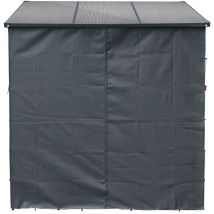 Toboli - Housse de protection l – 1800 x 10 x 1760 mm – en Polyester – pour Range-bûches Extérieur – Toile Avant Arrière – pour Stockage Empilage