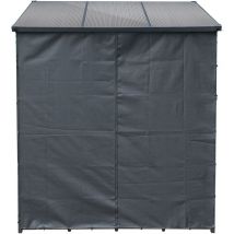 Toboli - Housse de protection m – 1280 x 10 x 1760 mm – en Polyester – pour Range-bûches Extérieur – Toile Avant Arrière – pour Stockage Empilage