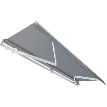 Tenda da sole con bracci a snodo e protezione uv 3x2,5m Antracite Montaggio a parete Balcone - Toboli