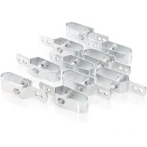 Toboli - Tensor de alambre de acero galvanizado 10 piezas tensores para malla de alambre valla jardín