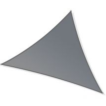 Vela ombreggiante triangolare 5x5x7m, grigio, traspirante, Parasole per giardino terrazzo - Toboli
