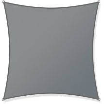 Voile d'ombrage Carrée 3,6x3,6m Protection Vent Soleil uv 30+ Auvent Jardin Patio Extérieur - Toboli