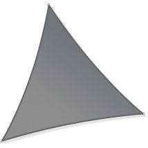 Voile d'ombrage Triangulaire 4x4x4m Protection Vent Soleil uv 30+ Auvent Jardin Balcon Patio - Toboli