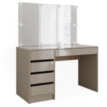 Tocador Sherry, Gris, 120 cm con iluminación led Vicco